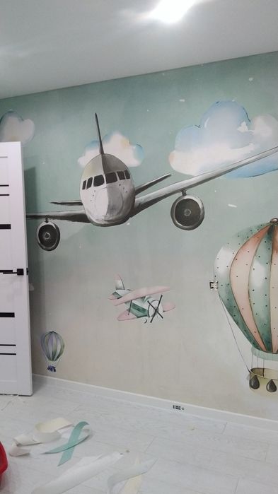 Поклейка обоев, Шпаклевка-косметический ремонт