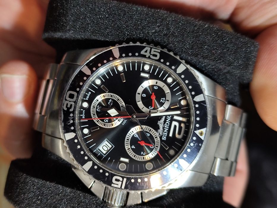Ceas Longines HydroConquest original – cronograf, 41mm, 300m, Swiss Ma