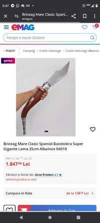 Briceag spaniol 77 cm deschis super gigante super oferta