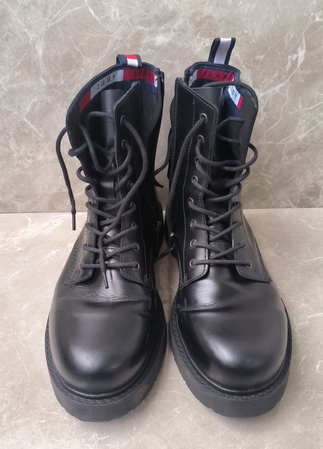 Tommy Hilfiger  leather boots mens номер 44