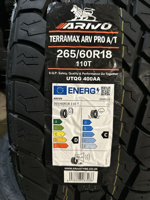 Нови джипови гуми ARIVO ARV PRO AT 265/60R18 110T НОВ DOT БОРД 2656018