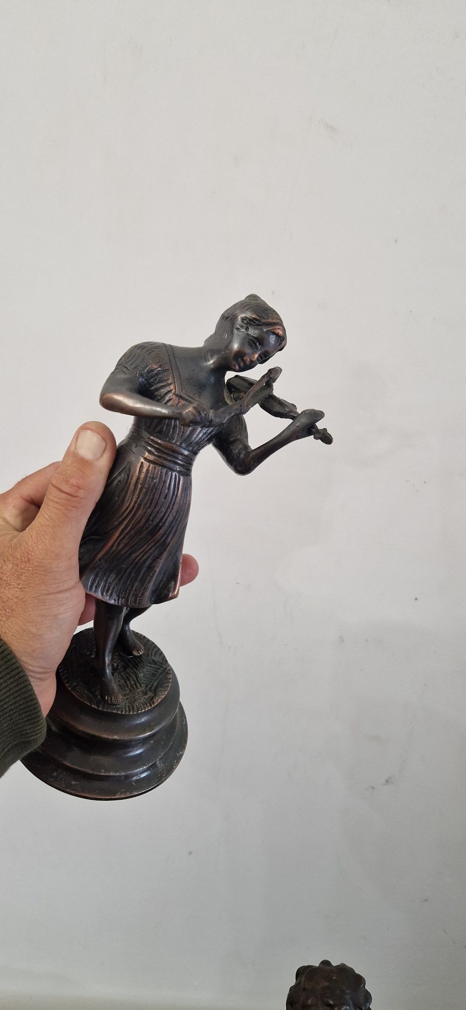 Statueta veche bronz