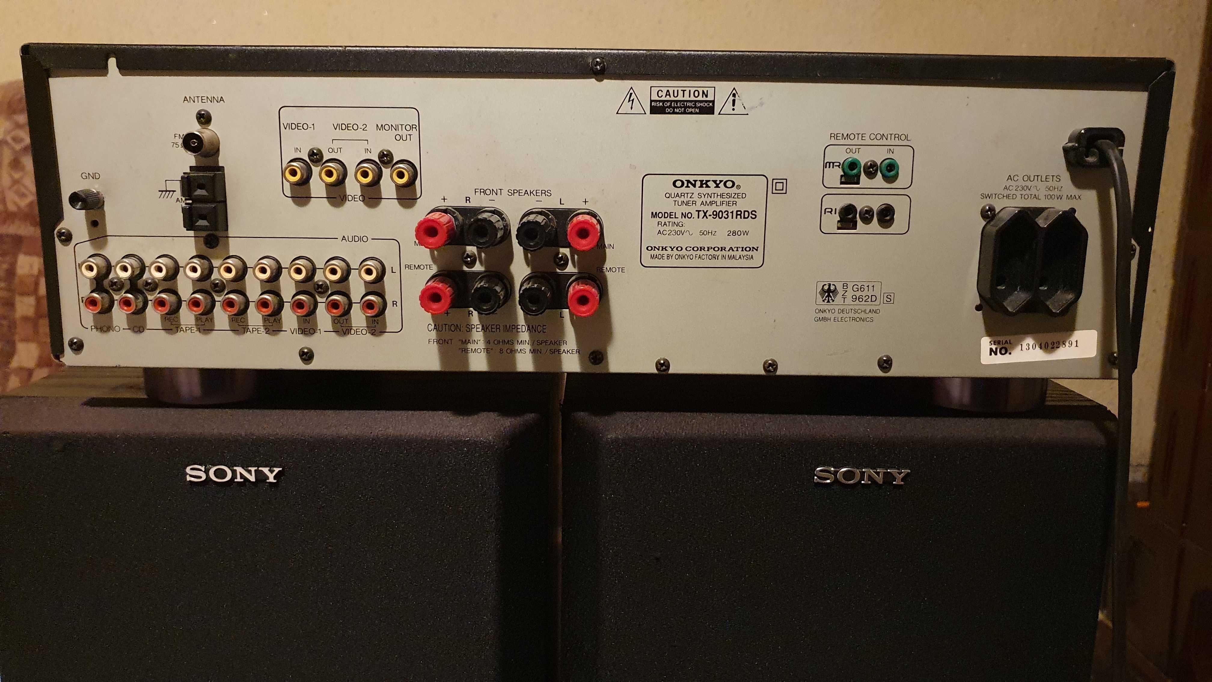Sistem audio boxe Sony SS-E462V + amplificator Onkyo TX-9031RDS