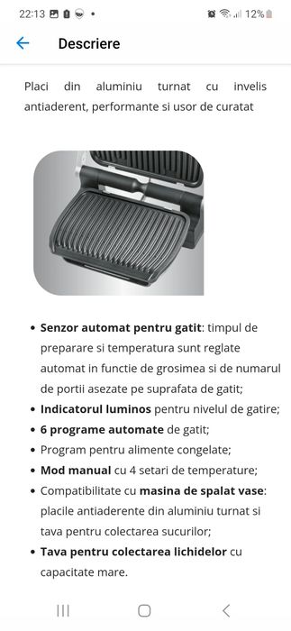 Grătar electric Tefal