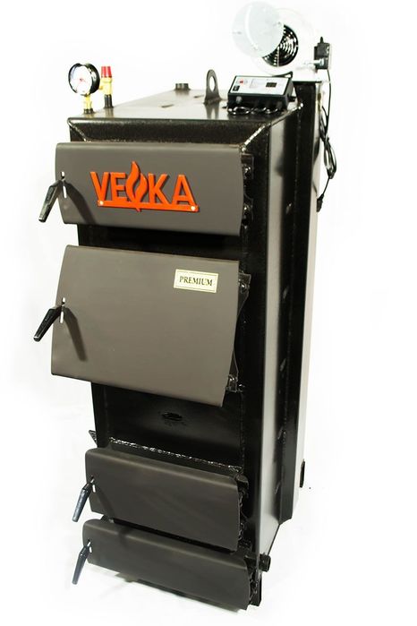 Новый твёрдотопливный котёл VEKA АКДГ 15 без дымохода