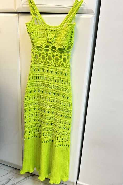 Rochie de plaja, tricotata