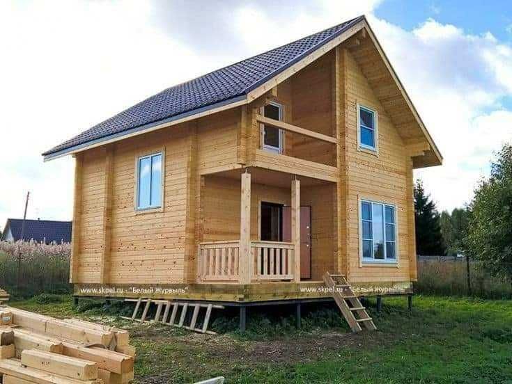 Cabana stil A-Frame, Casa, Foisoare si Terase din structura de lemn
