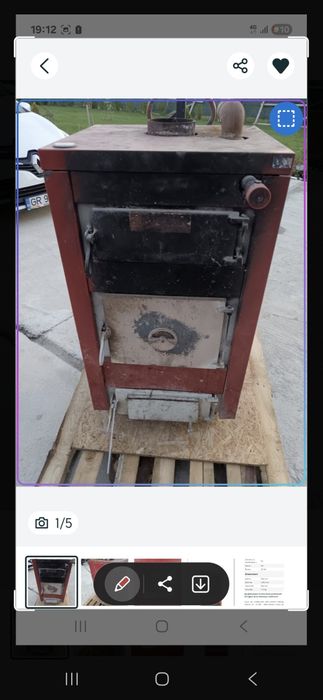 Centrala 23kw pe lemne si carbune functionala