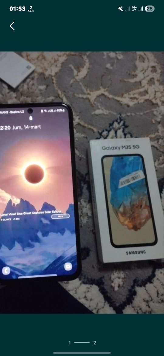 Samsung M35 5g holati alo darajada