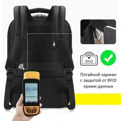 ХИТ продаж | Tigernu® T-B3966 Рюкзак антивор | 15,6”| RFID Safe | USB