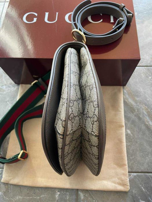 GUCCI Дамска чанта Гучи Blondie Кожена Текстилна презрамка Автентична