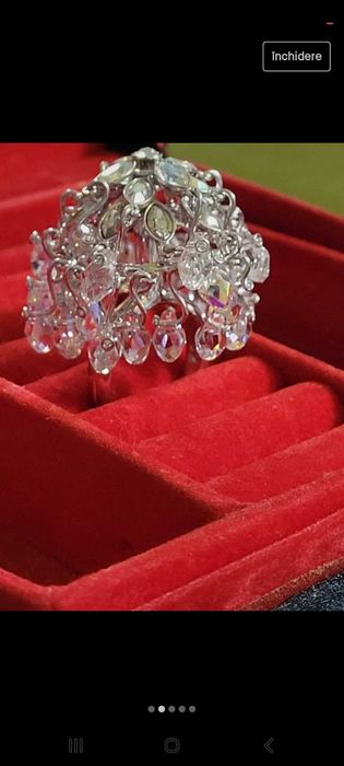 Inel cocktail Swarovski