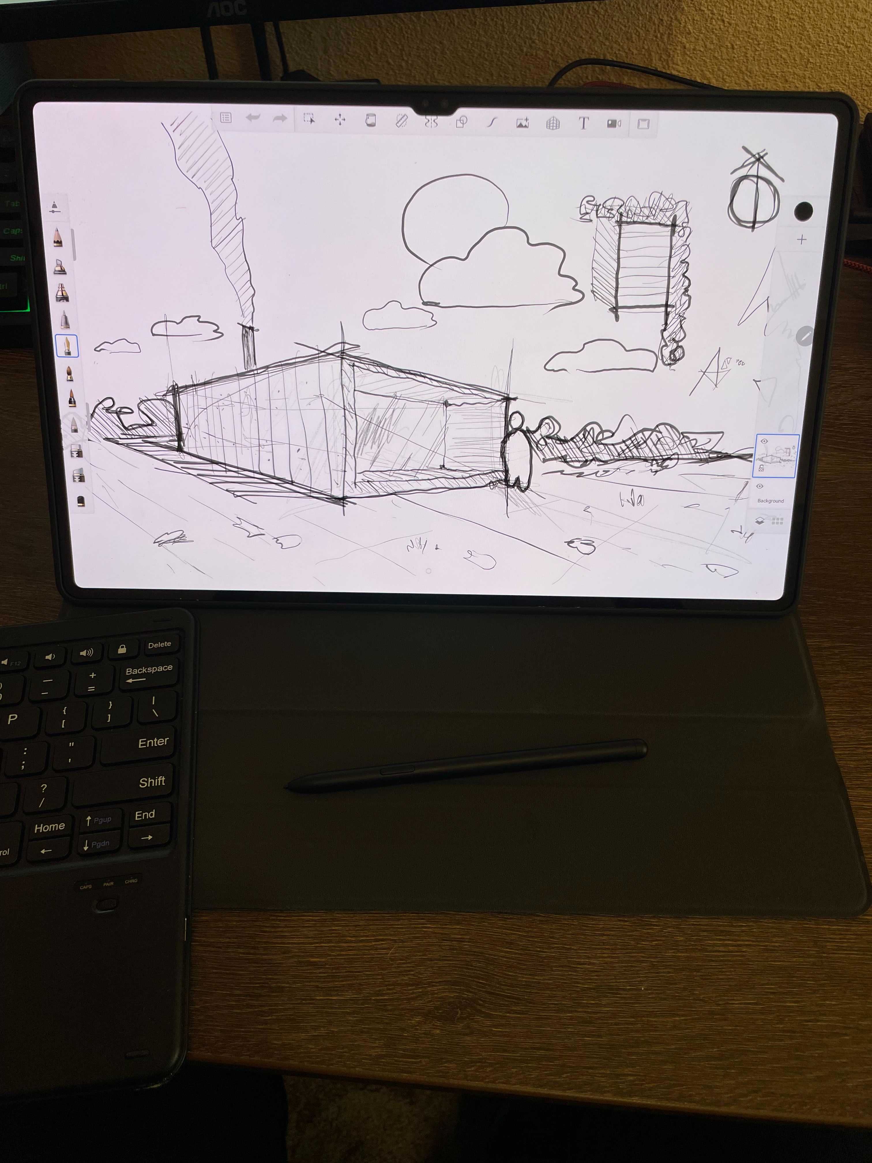 SAMSUNG Galaxy Tab S8 Ultra 2022 + husa si tastatura bluetooth