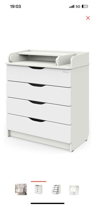 Детский комод с пеленальным столиком