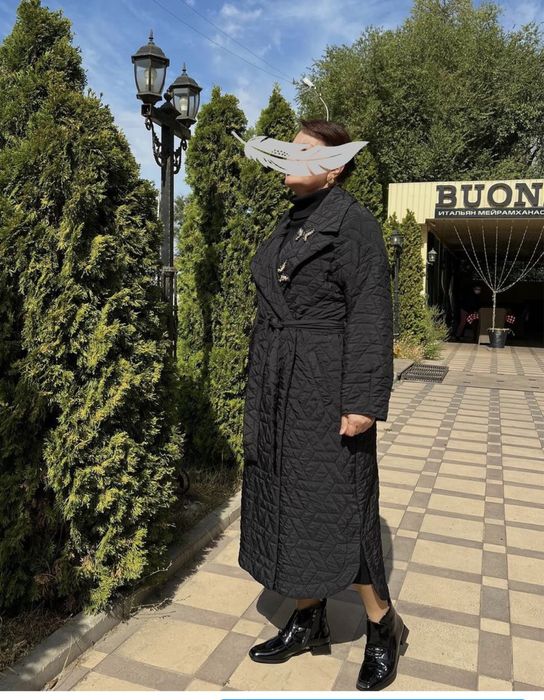 легкое стеганное пальто - тренч  осень весна Турция DARKWIN