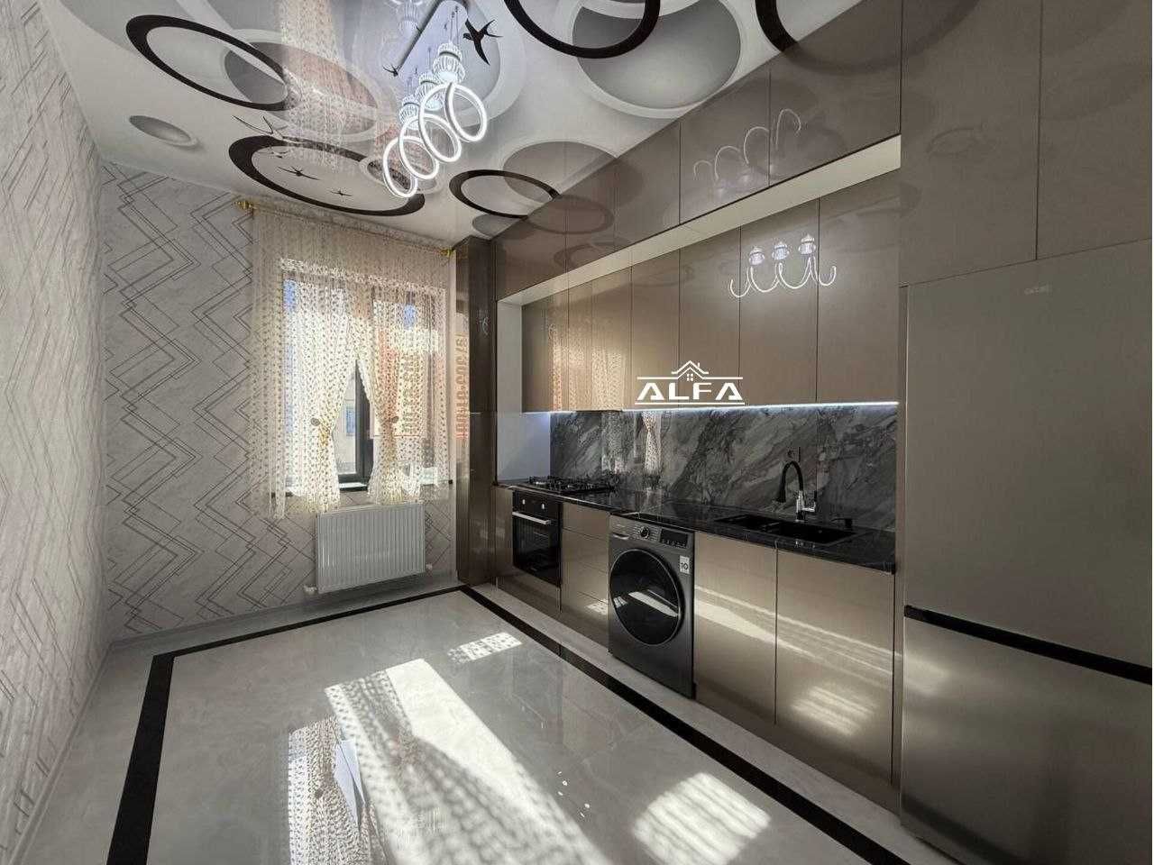 5 xonali qilingan 65m² 1-qavat +