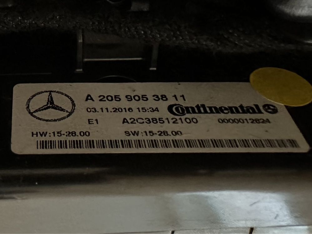 Consola centrala Mercedes C W205