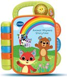 VTech Baby Интерактивна бебешка книжка със светещ бутон, звуци мелодии