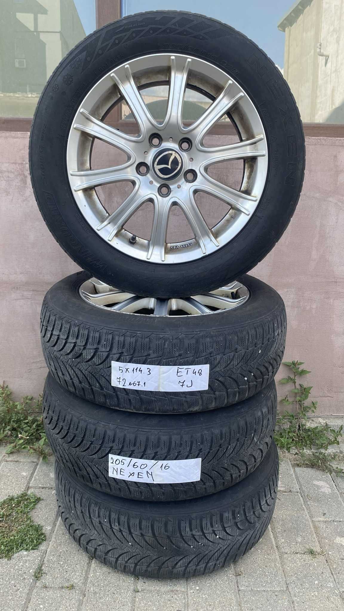 jante mazda  5x114,3 cu anv 205 60 16 honda duster reno kia etc