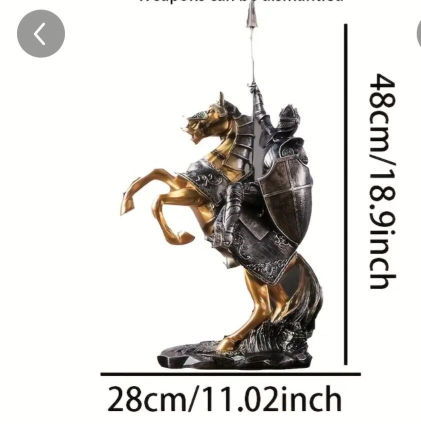 Sculptura cavaler pe cal