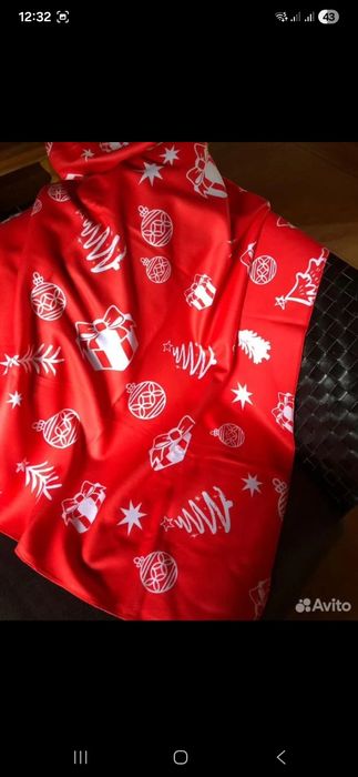 Новогодний  плед 100 на 140