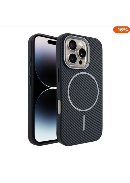 Iphone  16 16 PRO16 PLUS 16 PRO MAX Husa Magsafe Carbon Alcantara Insi