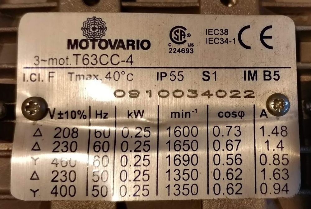 Motor electric cu reductor,220/380 v