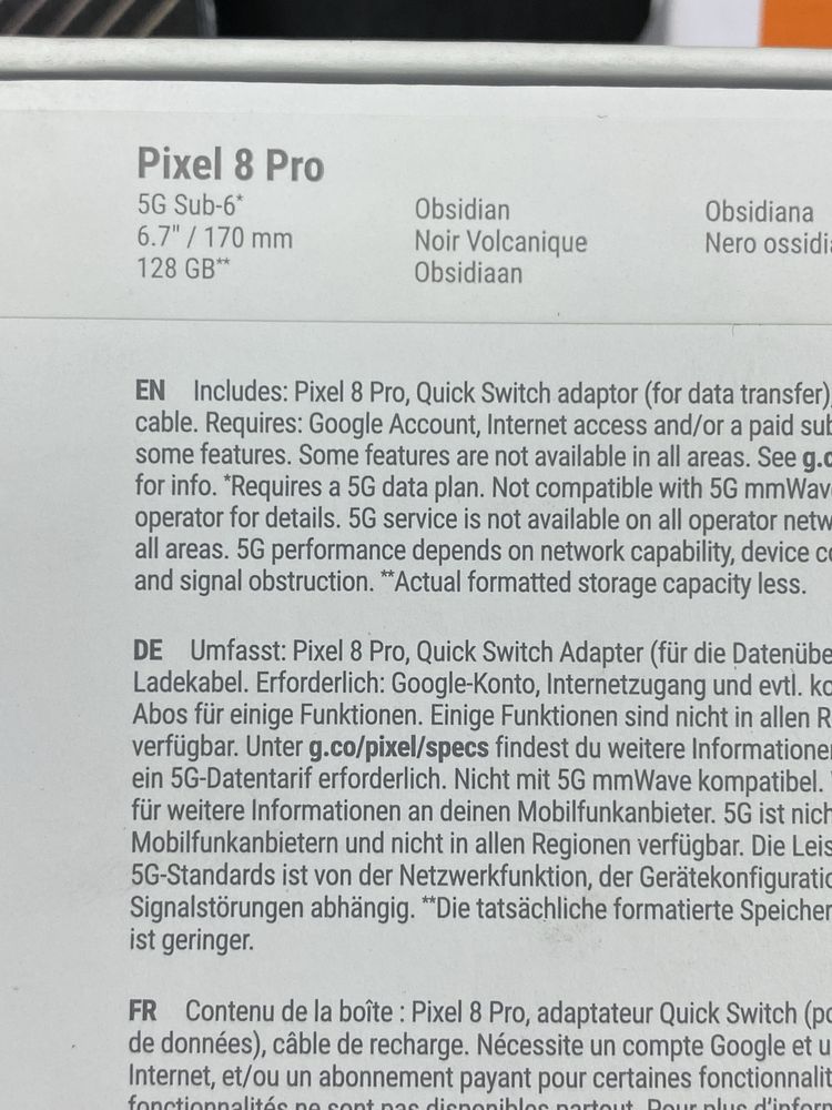 Google Pixel 8 PRO 128GB 12GB RAM нов запечатан