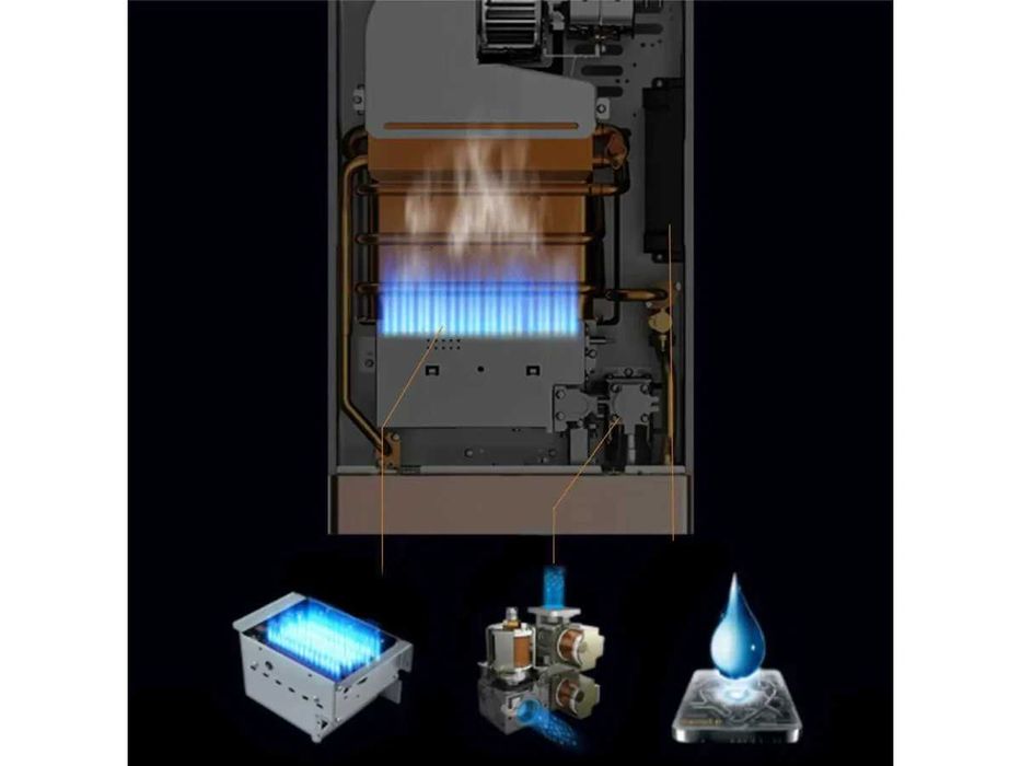 Încălzitor boiler portabil de apă pe gaz 6L de camping și aer liber