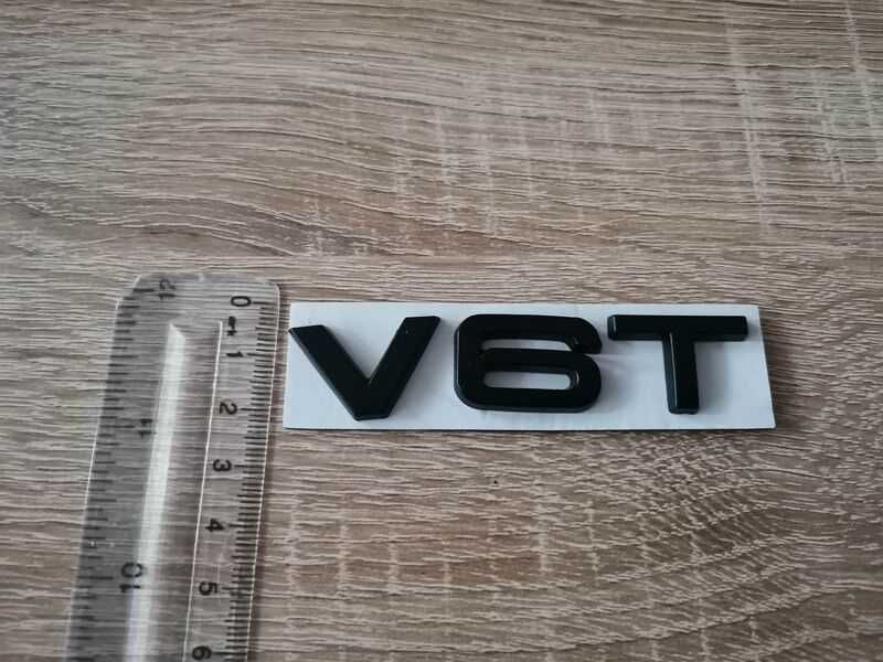 Ауди Audi V6T емблеми надписи черни