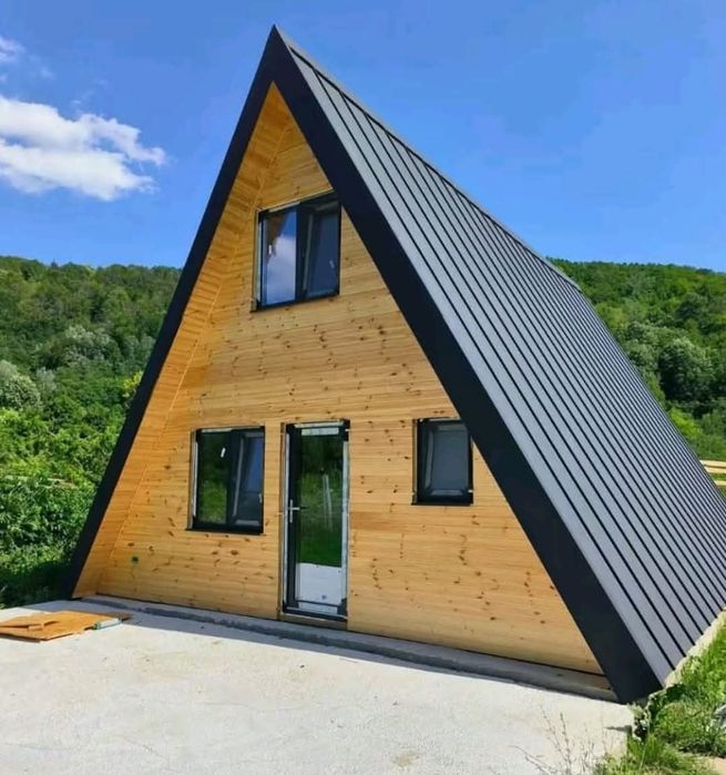 Vand cabane din lemn A 6 x 9m