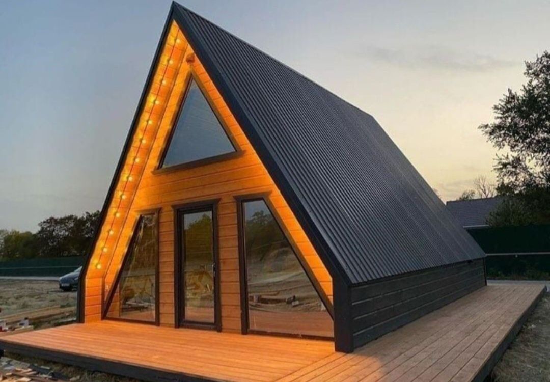 Vând cabane tip A frame