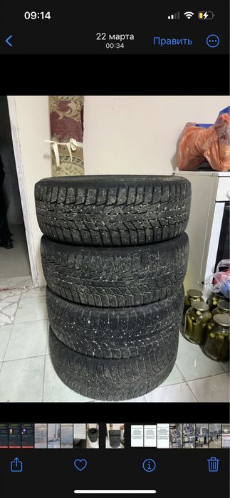 Зимние шины в хорошем состоянии