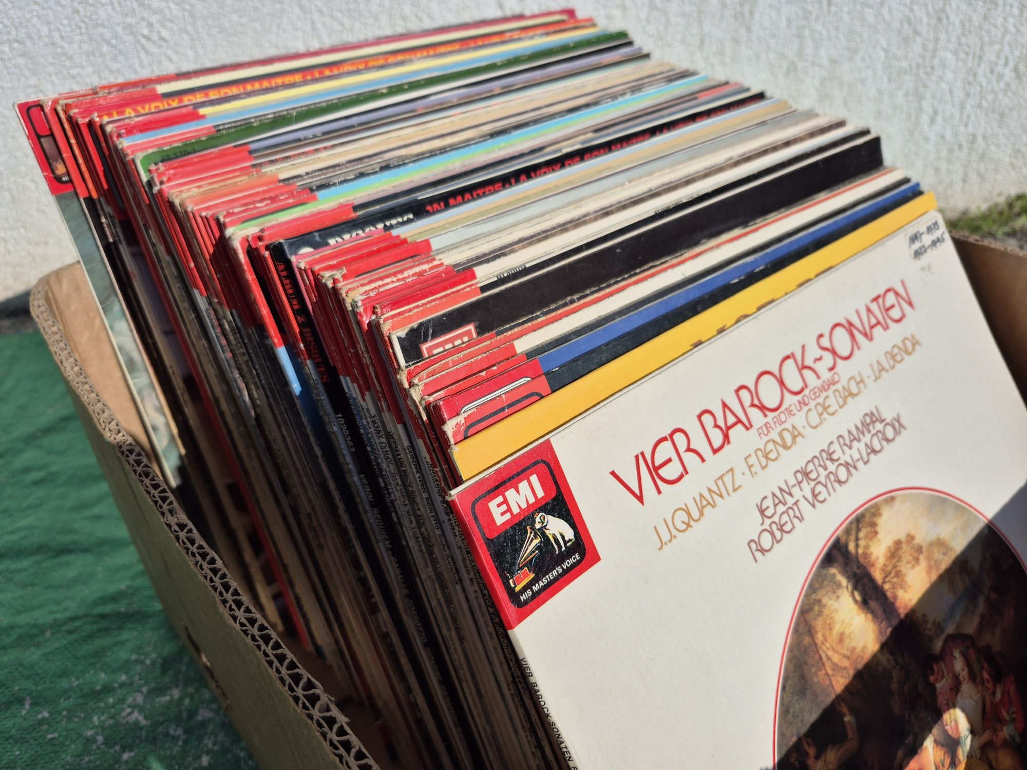 Vând 100lp Discuri Vinil colectia EMI HIS MASTERS VOICE muzică clasică