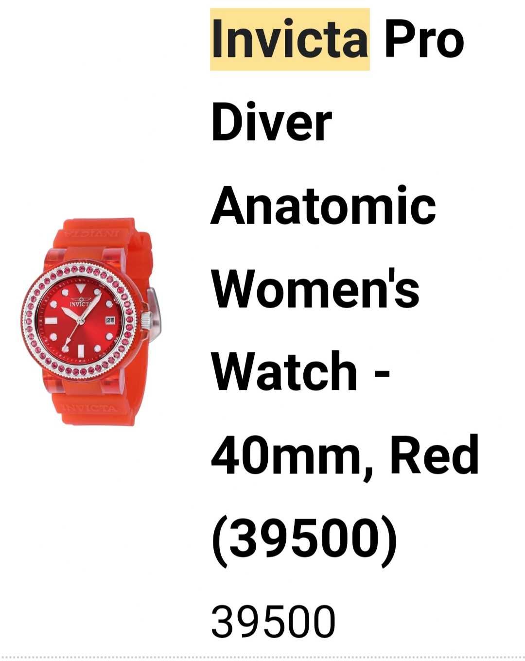 Дамски Invicta Pro  Driver women's watch. Чисто нов.