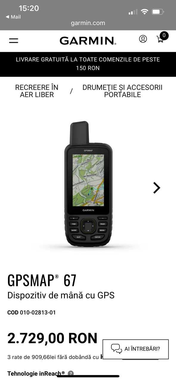 GPS Garmin GPSMAP 67