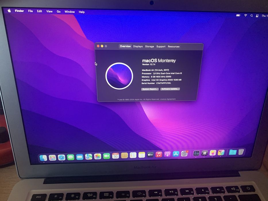 Vand macbook air 13 2017