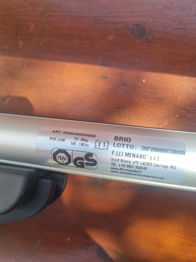 Алуминиеви напречни греди BRIO 120cm за багажник