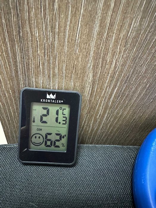 Set de 3 termometre de temperatura si umiditate (culoare negru)