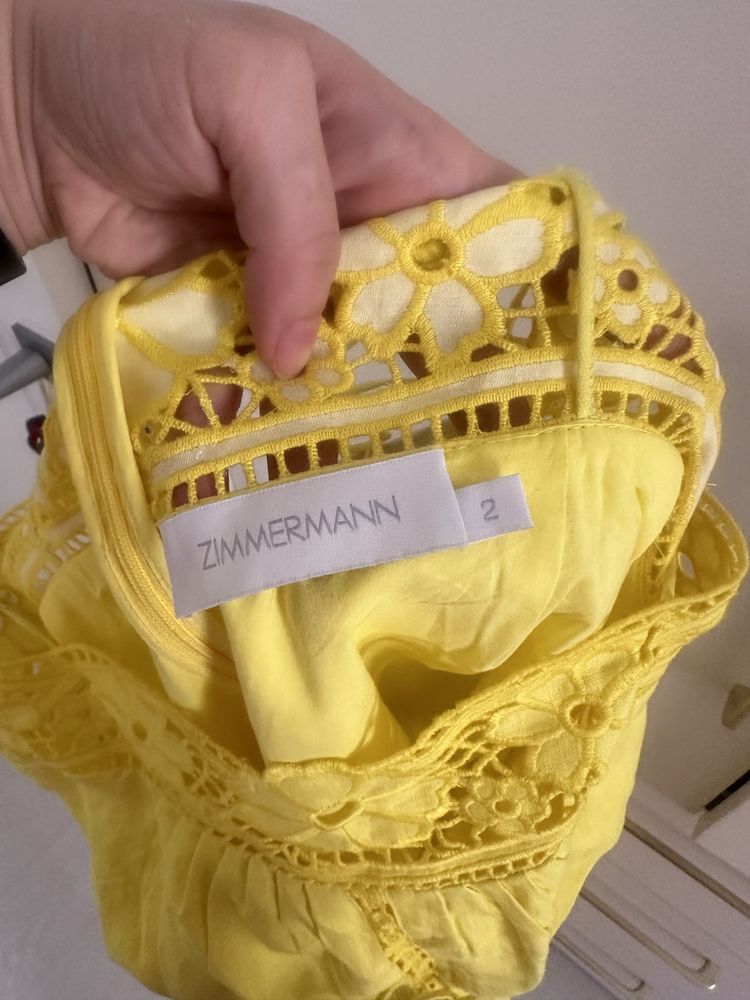 Желтое платье лён
