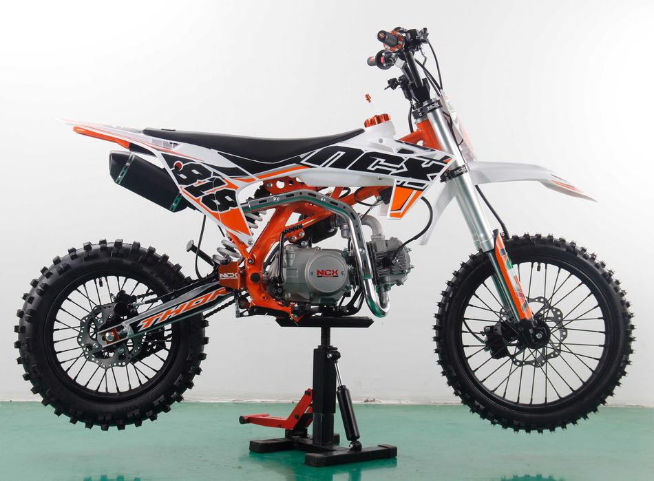 Motocicleta cross Thor Evolution 17/14 125cc 4T benzina alb/portocaliu