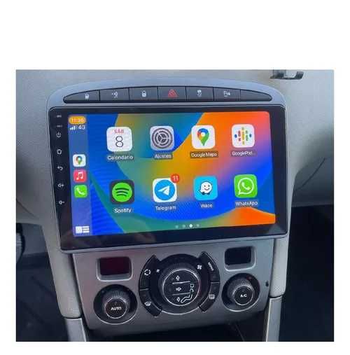 1-8GB Navigatie GPS Android Peugeot 308 408 CarPlay QLed DSP + CADOU