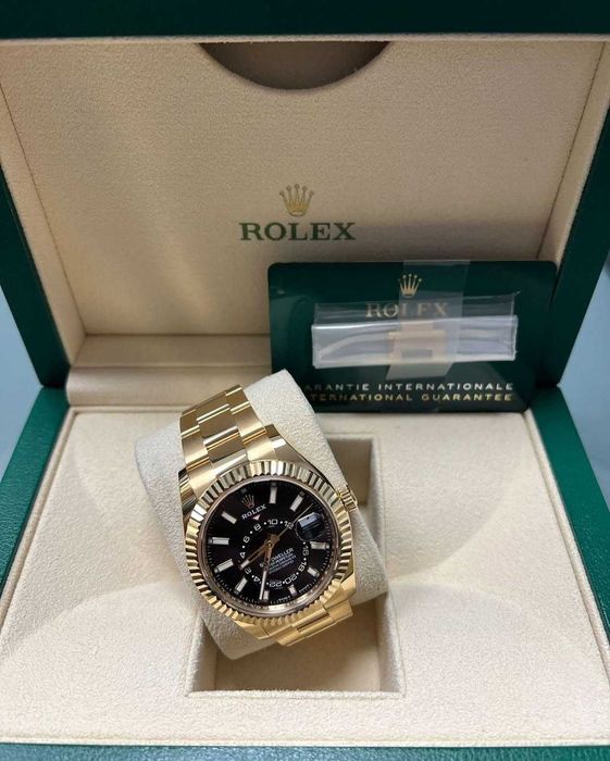 rolex sky-dweller златно/черно