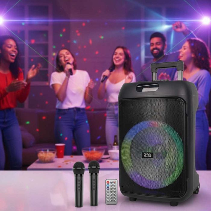 Преносима караоке тонколона Sing-e ZQS12148 (12") с мощен бас