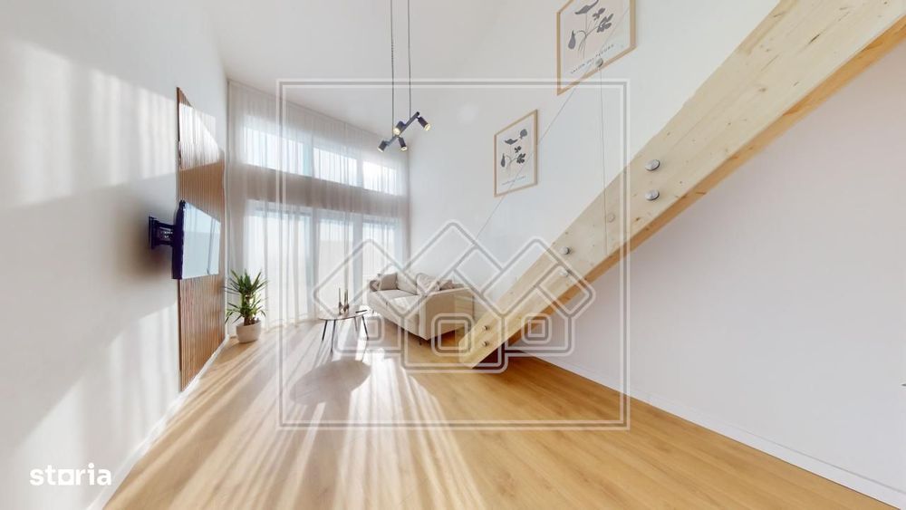 Penthouse 2 camere, bucatarie separata,balcon - mobilat si utilat