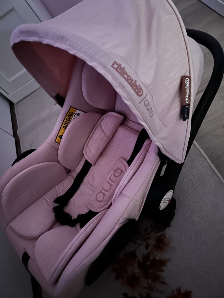 Carucior Chipolino Aura 3 in 1 flamingo