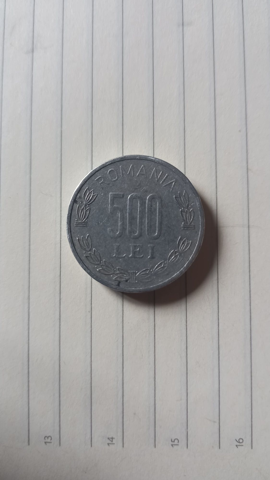 Monedă 500 lei 1999