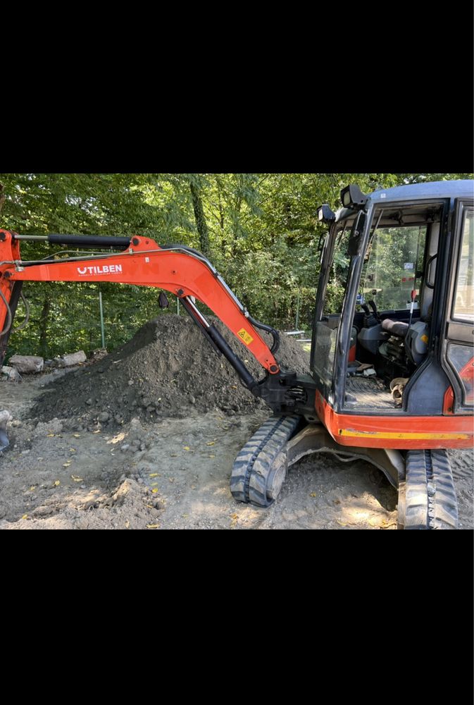 Miniexcavator Kubota de 3,5t