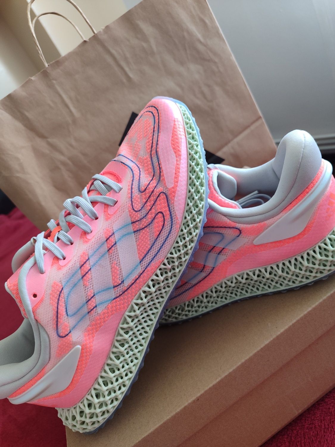 Adidas 4D - Signal Coral Running Size 42 - UK 8