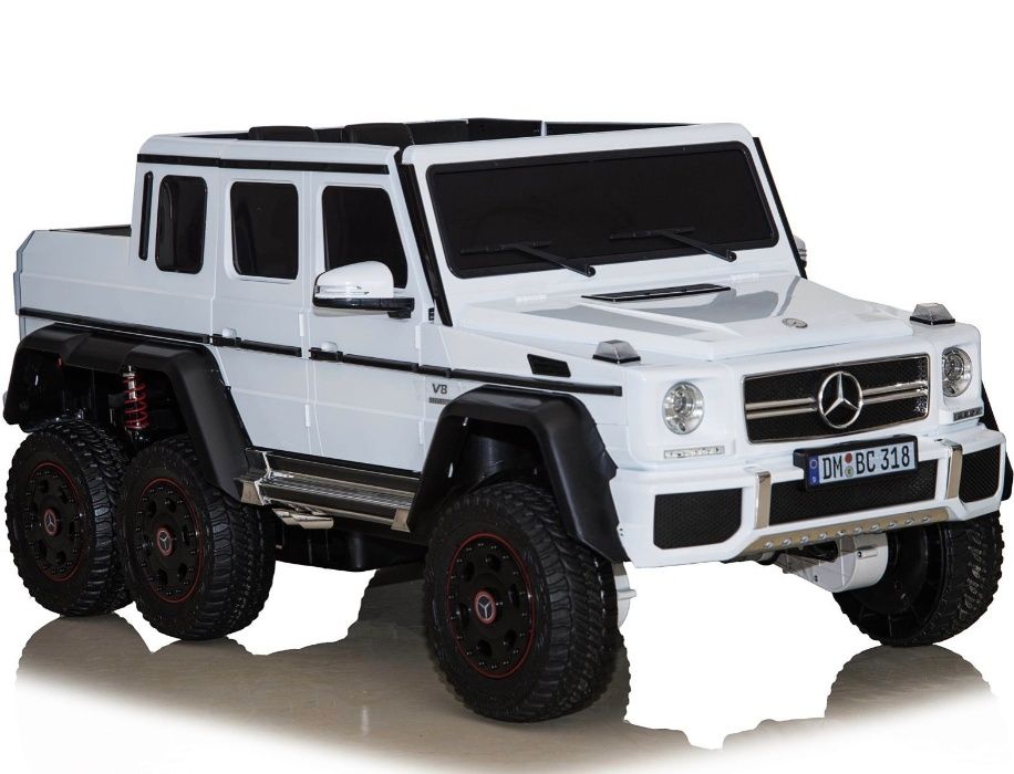 Masina electrica Mercedes G63 6x6 Premium cu 4 motoare #Alb